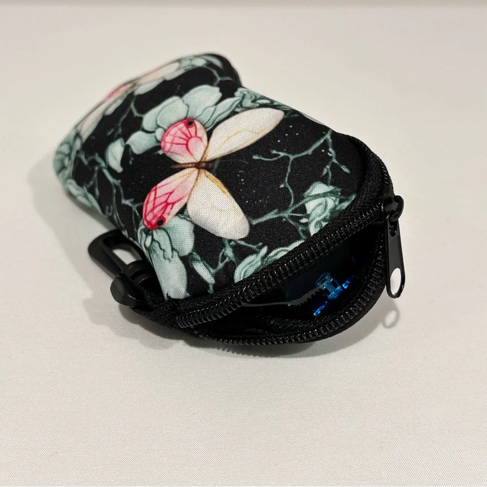 Soft Glasses Case with Butterfly Print